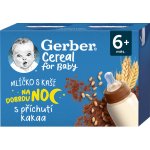 Gerber Cereal mlíčko s kaší na dobrou noc kakao 2 x 200 ml – Zboží Dáma
