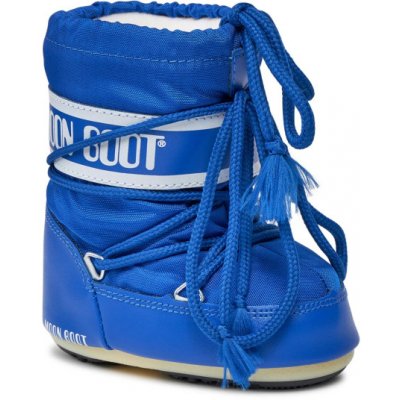 Moon Boot MB ICON MINI NYLON-JR-F002 ELECTRIC BLUE Modrá – Zboží Dáma