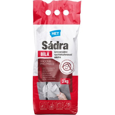 HET sádra bílá, 3 kg – Zbozi.Blesk.cz