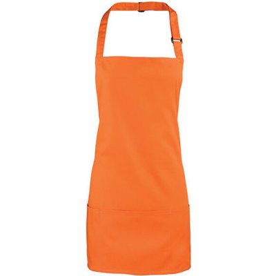 Premier Workwear Colours Gastro zástěra 2v1 PR159 Orange Pantone 172C 60x62cm – Hledejceny.cz