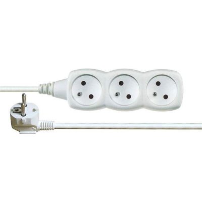Emos prodlužovací kabel 5 zásuvek 2m, bílý 1902050200 – Zboží Mobilmania