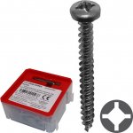Vrut do dřeva s půlkulatou hlavou UQ PAN 5 x 60 mm, drážka UNIQUADREX, celý závit, Q-box 65 ks + bit 8596119011577 – Hledejceny.cz