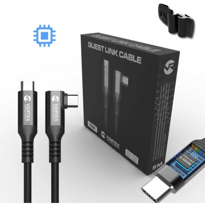 VortexVR optický kabel 5m USB-A pro Meta Quest Link | PC-VR Quest 3 / 3S / 2 – Zboží Živě
