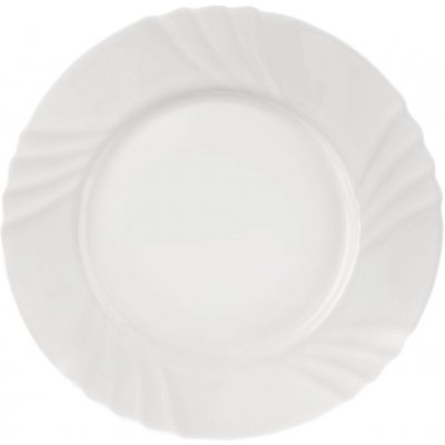 Talíř opál. sklo mělký LUNA vlnky pr. 25,5 cm – Sleviste.cz