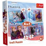 Trefl 4v1 Ledové království II/Frozen II v krabici 28 x 28 x 6 cm – Zboží Dáma