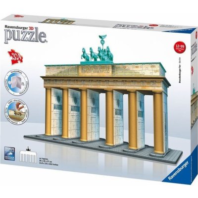 Ravensburger 3D puzzle Braniborská brána Berlín 324 ks – Zboží Mobilmania