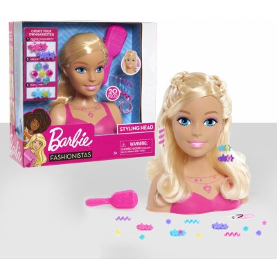 Barbie česací hlava 21 cm — Heureka.cz