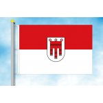 LIBEA, s.r.o. Vorarlbersko vlajka Rozměr: 100×150 cm, Uchycení: Karabiny na stožár – Hledejceny.cz