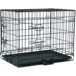 A.K. for Pets skládací klec černá 2x dveře 92,5 x 57,5 x 64 cm – Zboží Mobilmania