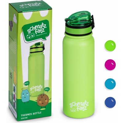 Klarstein Wakaba termoska 550 ml z nerezové oceli Tritan bez BPA Zelená – Zboží Mobilmania