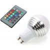 Žárovka RGB LED žárovka 3W kulatá GU10 3 ks