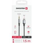 Swissten adaptér USB-C/JACK 1,5M černý – Zboží Živě