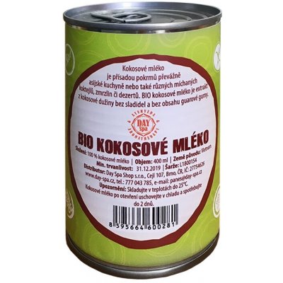 Day Spa Bio Kokosové mléko 400 ml – Zboží Dáma