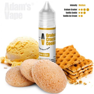 Adams vape Graham Cracker Cookie Shake & Vape 12 ml – Hledejceny.cz