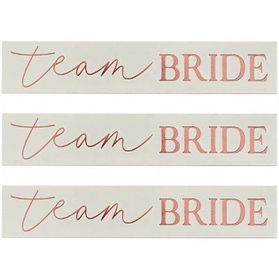 Ginger Ray TETOVÁNÍ Team Bride Rose Gold 16ks – Zboží Mobilmania