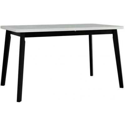 VENETI Rozkládací stůl do jídelny 140x80 cm AMES 6 - bílý / černý