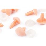 Čumák sametový s pojistkou 11x14 mm - lososová světlá (10 sada) – Zboží Dáma