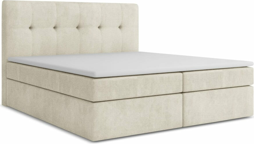 Makamii Palta boxspring béžová / bílá