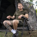 Nash Křeslo Bank Life Reclining Chair Camo – Zboží Mobilmania