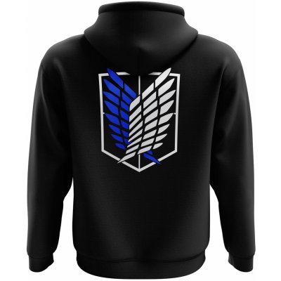 Attack on Titan mikina Survey Corps V2 černá – Sleviste.cz