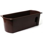 Nohel Garden Truhlík samozavlažovací FLORA s knoty plastový hnědý 50 cm – Sleviste.cz