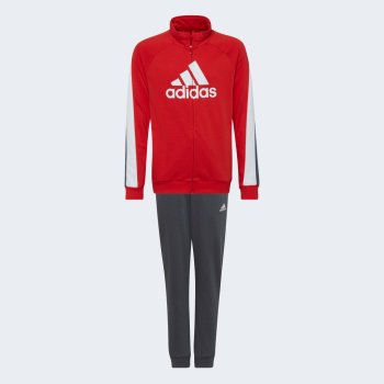 adidas chlapecká souprava B BOS COT TS červená / černá / šedá