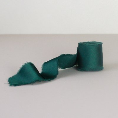 Bella Rose Saténová stuha 4 cm – Dark Green (4,5 m), zelená barva, textil – Zboží Dáma