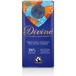 Divine Chocolate Mléčná čokoláda s karamelem a mořskou solí, 38 % 90 g – Hledejceny.cz