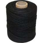 Provázek bavlněný černý 110m, tloušťka 2 mm – Zboží Dáma