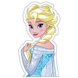 Modecor, Itálie Jedlý papír Elsa - Frozen Ledové království dekorace na  dort - Nejlepší Ceny.cz