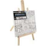 Grafix Malování na plátno 30x22,5 cm dřevěný stojan kavárna – Hledejceny.cz
