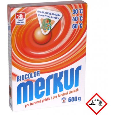 Merkur BioColor univerzální prací prostředek pro barevné prádlo 600 g – Zboží Mobilmania