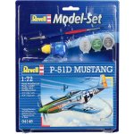 Revell North American P 51D Mustang Model Set letadlo 34 dílů + barvy + lepidlo + štětec 1:72 – Hledejceny.cz