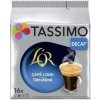 Kávové kapsle Tassimo Kapsle pro nespresso Lungo Decaf bezkofeinová 16 ks