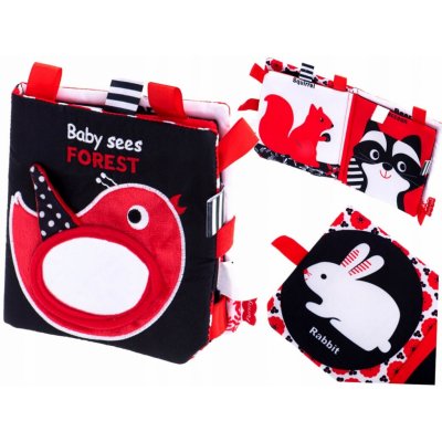 KIK textilní knížka s kontrastními vzory – Zboží Dáma