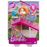 Mattel Barbie mini herní set s mazlíčkem grilování GRG76 – Zboží Mobilmania