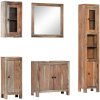 Koupelnový nábytek vidaXL 5dílný set koupelnového nábytku masivní akáciové dřevo