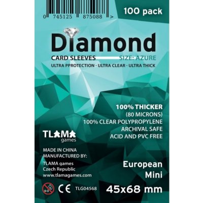 Tlama Games Diamond Azure: European Mini obaly 100 ks