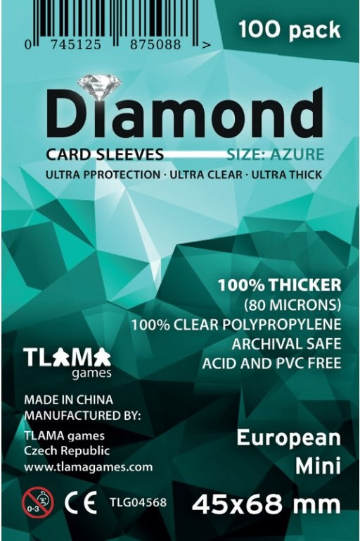 Tlama Games Diamond Azure: European Mini obaly 100 ks