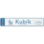 Bezvadary.cz | Jmenovka na kočárek pro chlapečka se jménem 20x4,2 cm / PVC plast 3mm / bez přísavek dz25 – Hledejceny.cz