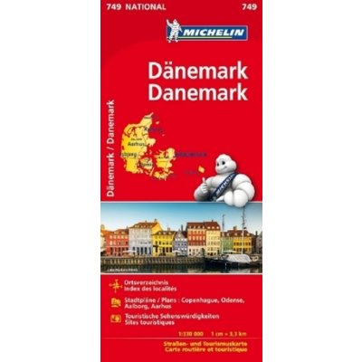 Dánsko mapa