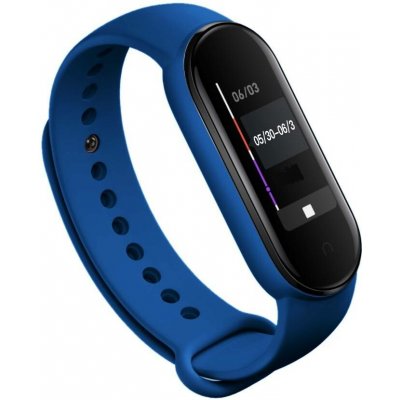 Xiaomi Mi Band 5/6 náhradní náramek Jednobarevný Safírově modrá MBS5-SAMO – Zboží Mobilmania