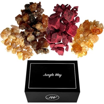 Jungle Way For Romantic Evenings Yemen Dragon Blood kadidlo 20 g + Arabic gum kadidlo 20 g + Omani Myrrh kadidlo 20 g + Omani incense - Gold kadidlo 20 g – Hledejceny.cz