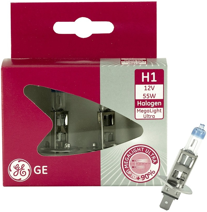 GE Lighting Megalight Ultra +90% H1 P14.5s 12V 55W 2 ks od 269 Kč ...