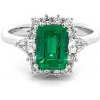 Prsteny Beny Jewellery Zlatý Prsten se Smaragdem a Diamanty 2011734
