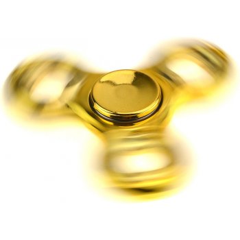 Fidget spinner metalický zlatý