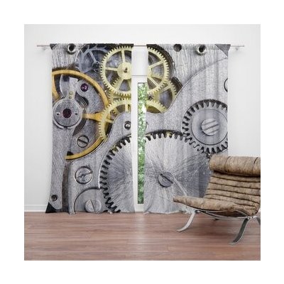 Sablio Závěs Hodinový strojek: 2ks 140x250cm – Hledejceny.cz