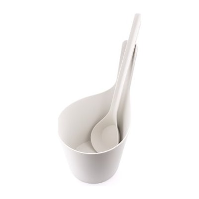 Rento 176314 Saunový kbelík + naběračka 5l stříbrná – Zboží Dáma