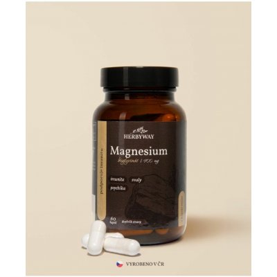 Herbs Energy Magnesium Hořčík Bisglycinát 60 kapslí – Hledejceny.cz