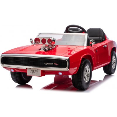 Mamido Dodge Charger R/T 24V 2x200W Dětské elektrické autíčko červená – Sleviste.cz